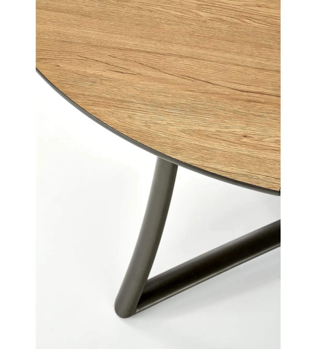 Stół rozkładany MORETTI 118 cm - 148 cm w kolorze dąb złoty*Halmar