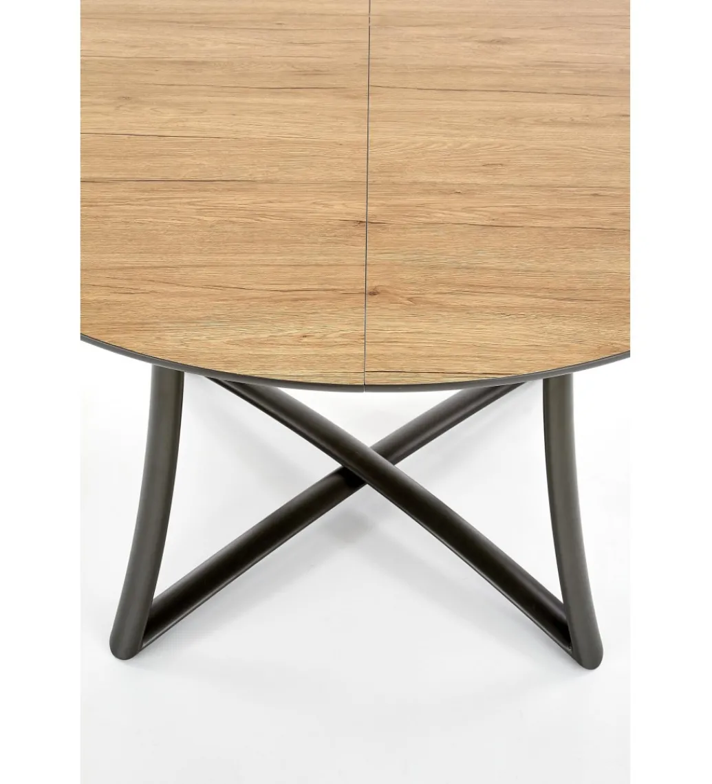 Stół rozkładany MORETTI 118 cm - 148 cm w kolorze dąb złoty*Halmar