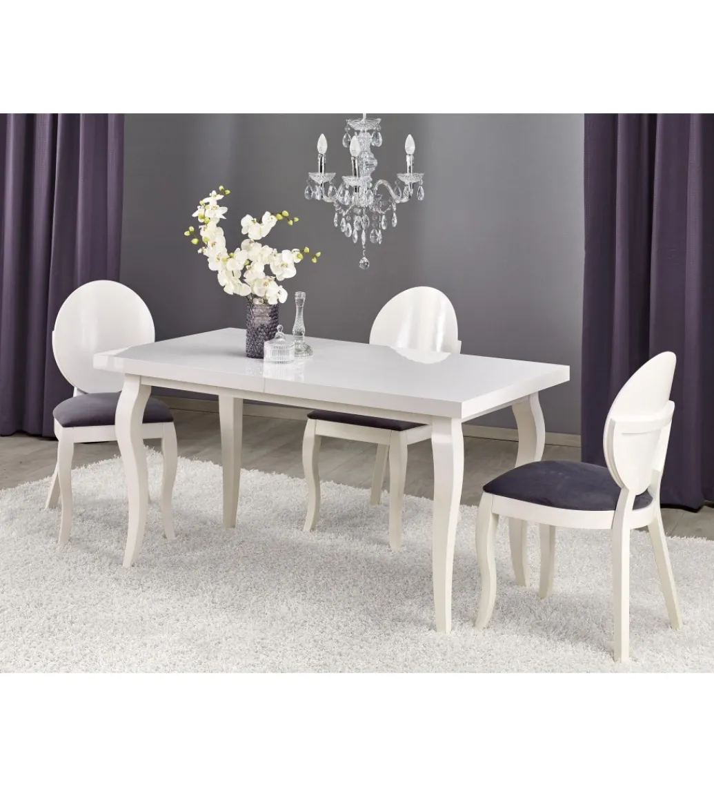Stół rozkładany MOZART 140 cm - 180 cm biały*Halmar Online