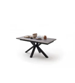 Stół Rozkładany NAGANO 160 Cm - 200 Cm - 240 Cm ceramika w optyce ciemnego drewna*MCA Clearance