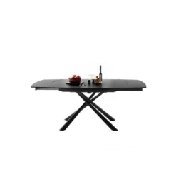 Stół Rozkładany NICOSIA 130 Cm - 190 Cm Ceramika antracyt*MCA Clearance