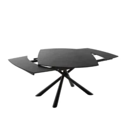 Stół Rozkładany NICOSIA 130 Cm - 190 Cm Ceramika antracyt*MCA Clearance