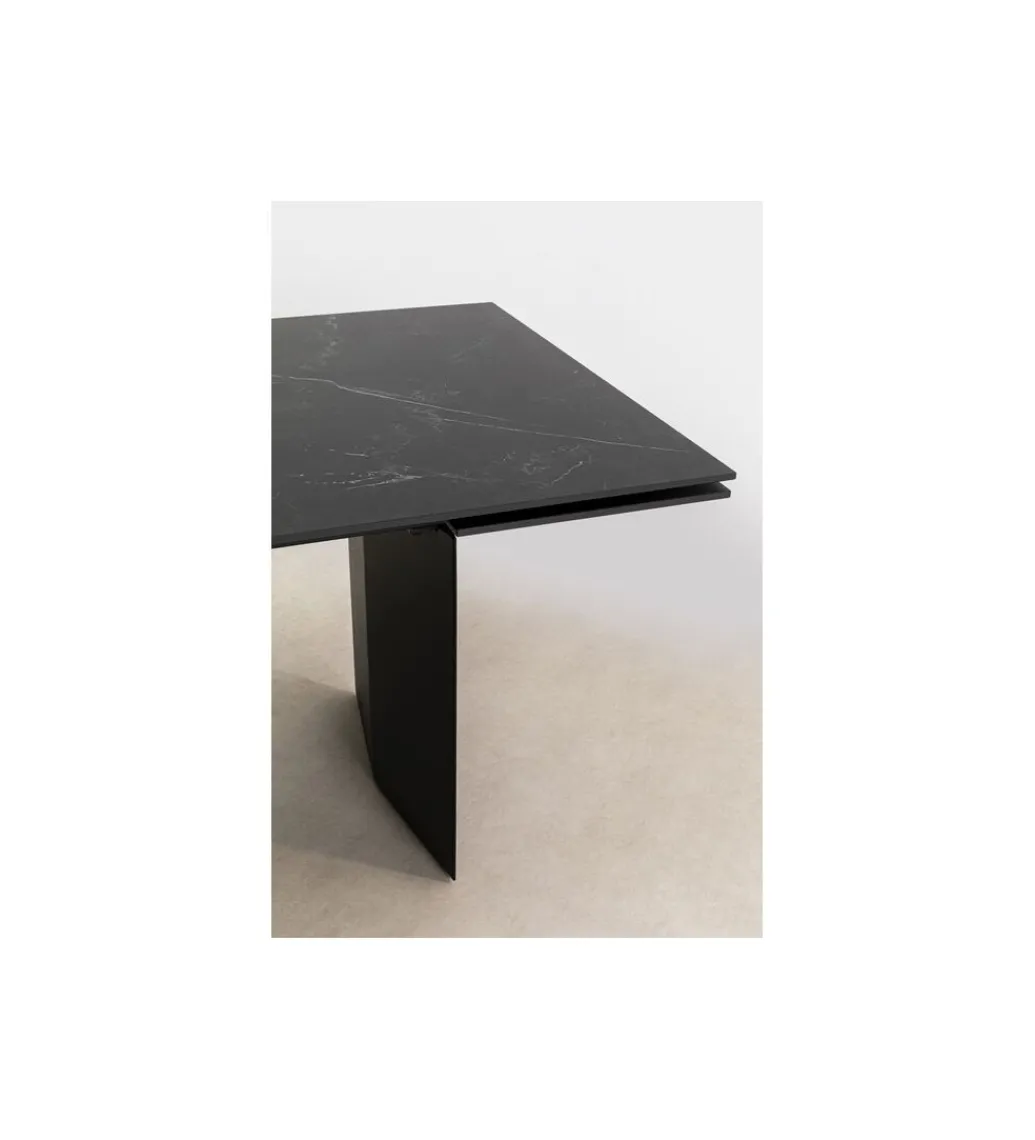 Stół rozkładany NOVEL 180 cm -220 cm - 260 cm ceramika w optyce czarnego marmuru*KARE Clearance