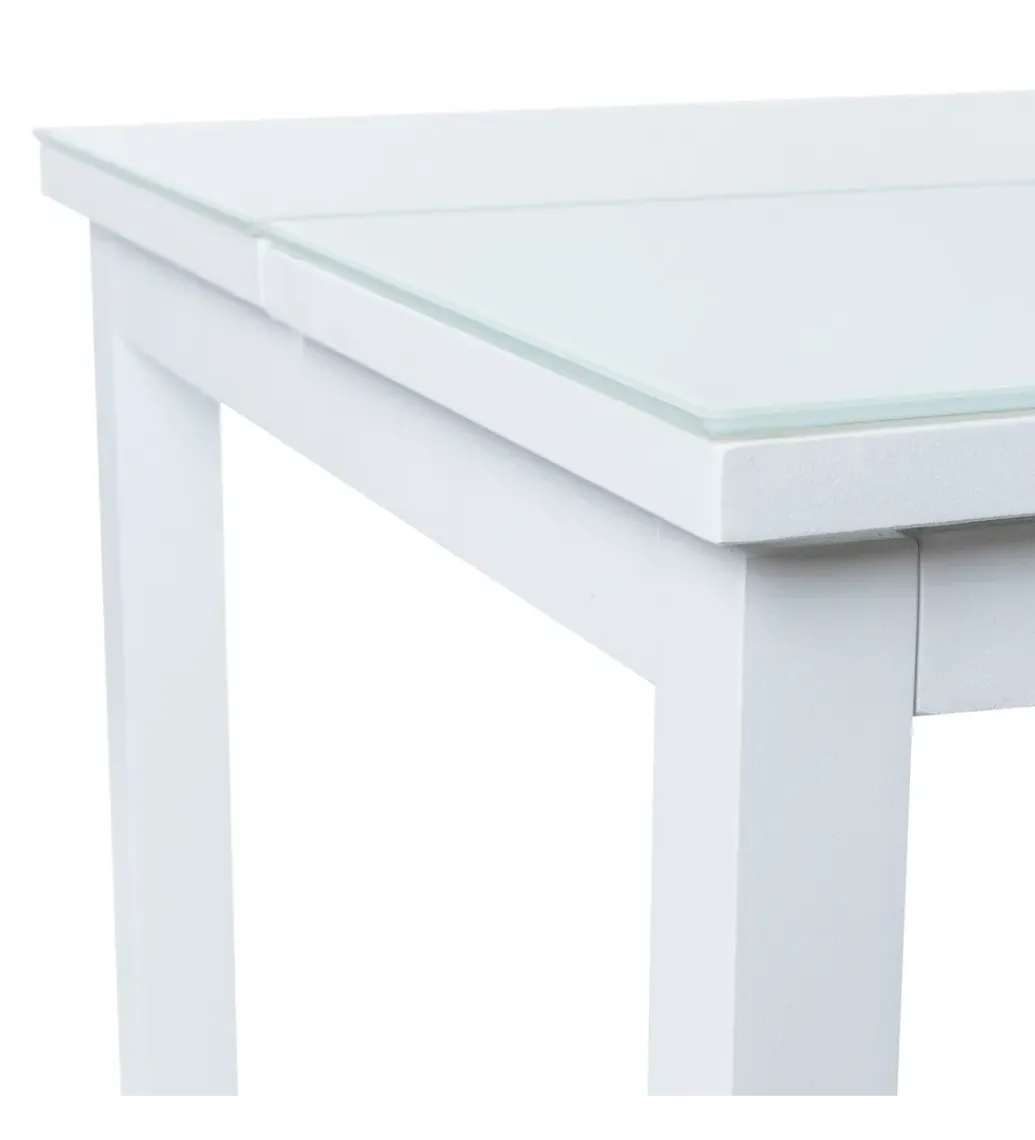 Stół rozkładany ogrodowy AGNES 120 cm biały*Zona-Design Hot