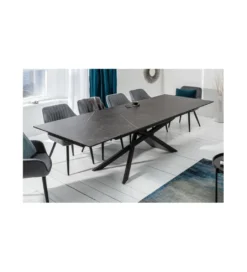 Stół rozkładany ONTARIO Euphoria 180 Cm - 220 Cm - 260 Cm Ceramika W Optyce grafitu*Invicta Interior