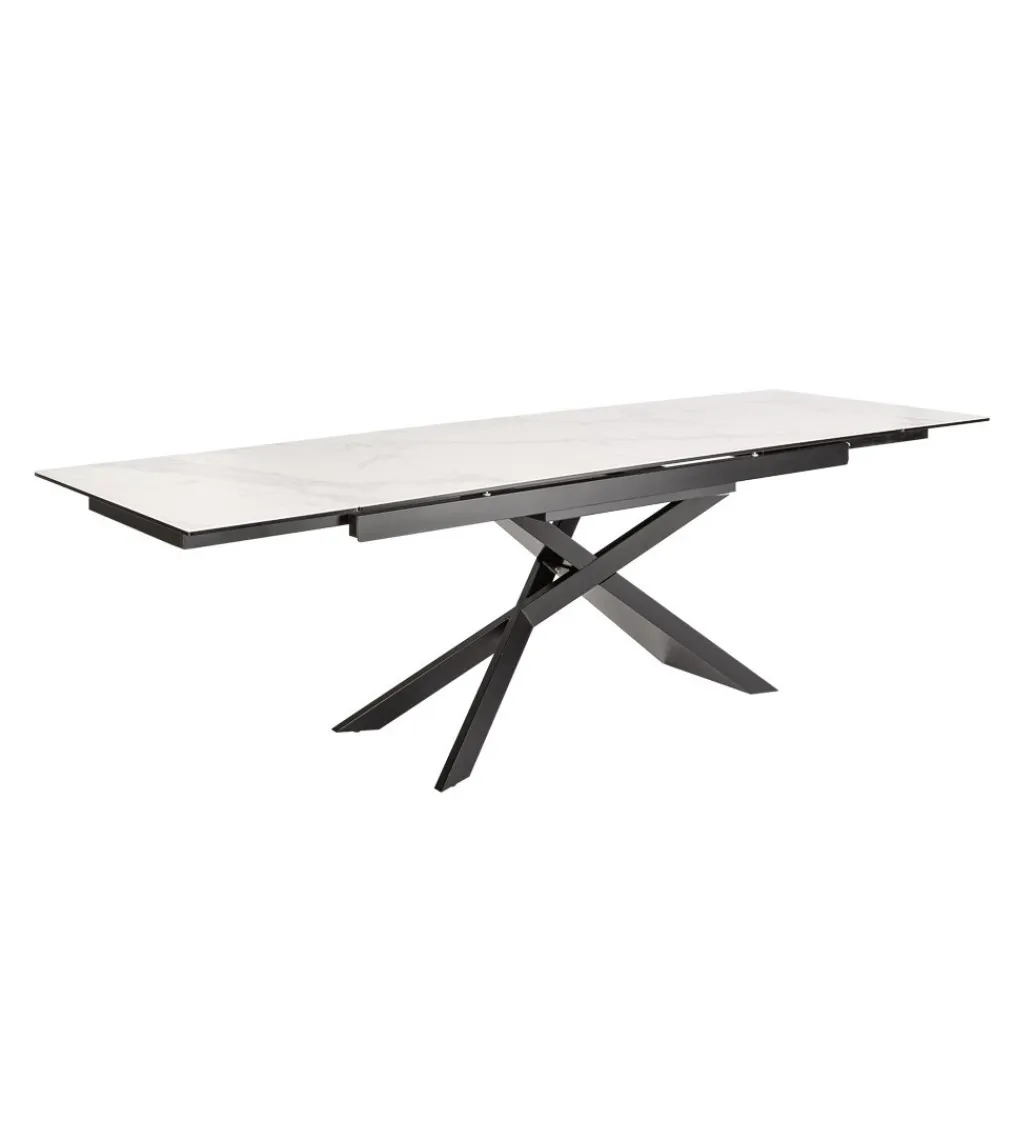 Stół rozkładany ONTARIO Euphoria 180 cm - 220 cm - 260 cm ceramika w optyce marmuru*Invicta Interior Online