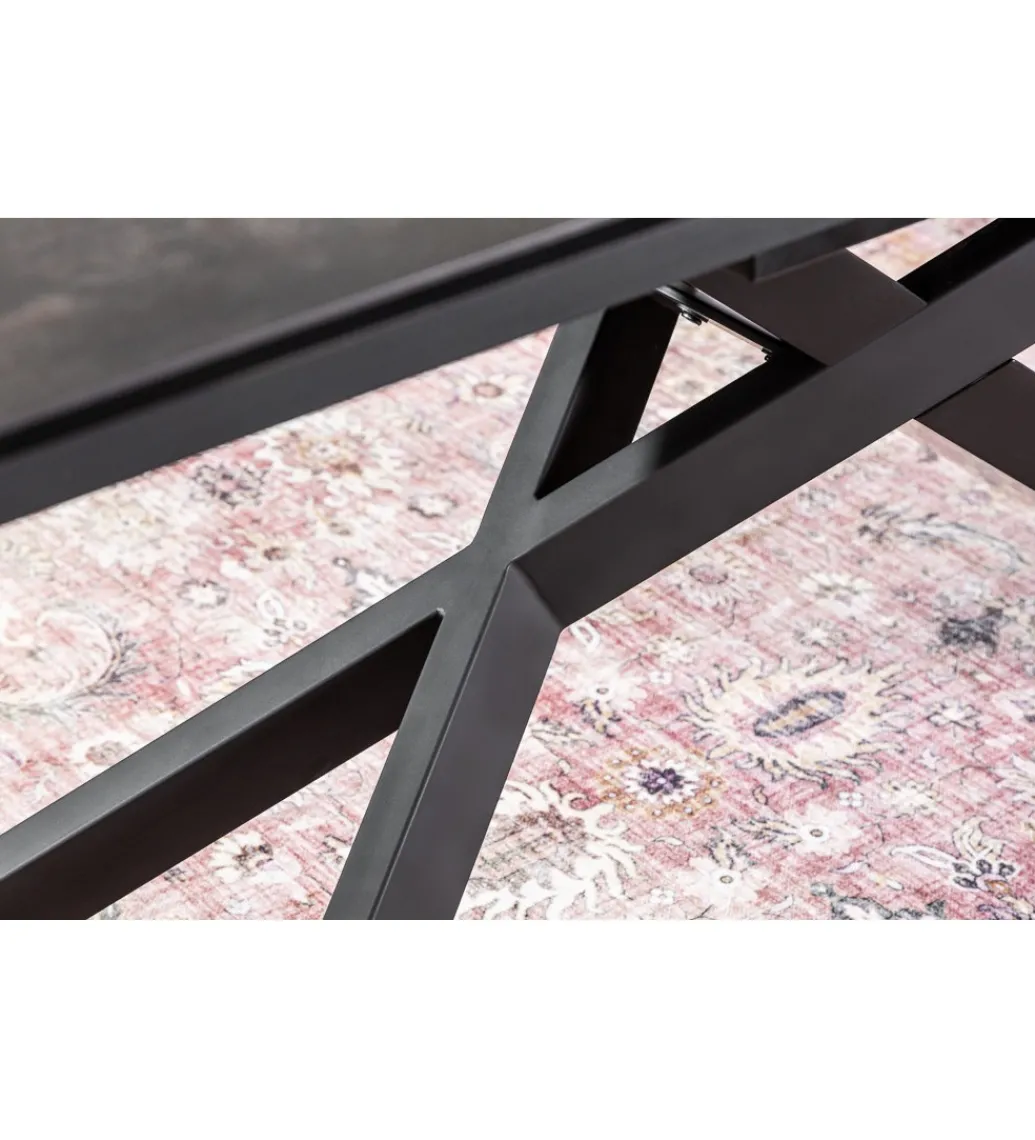 Stół Rozkładany ONTARIO Euphoria 180 Cm - 220 Cm - 260 Cm ceramika antracytowy Lava*Invicta Interior New
