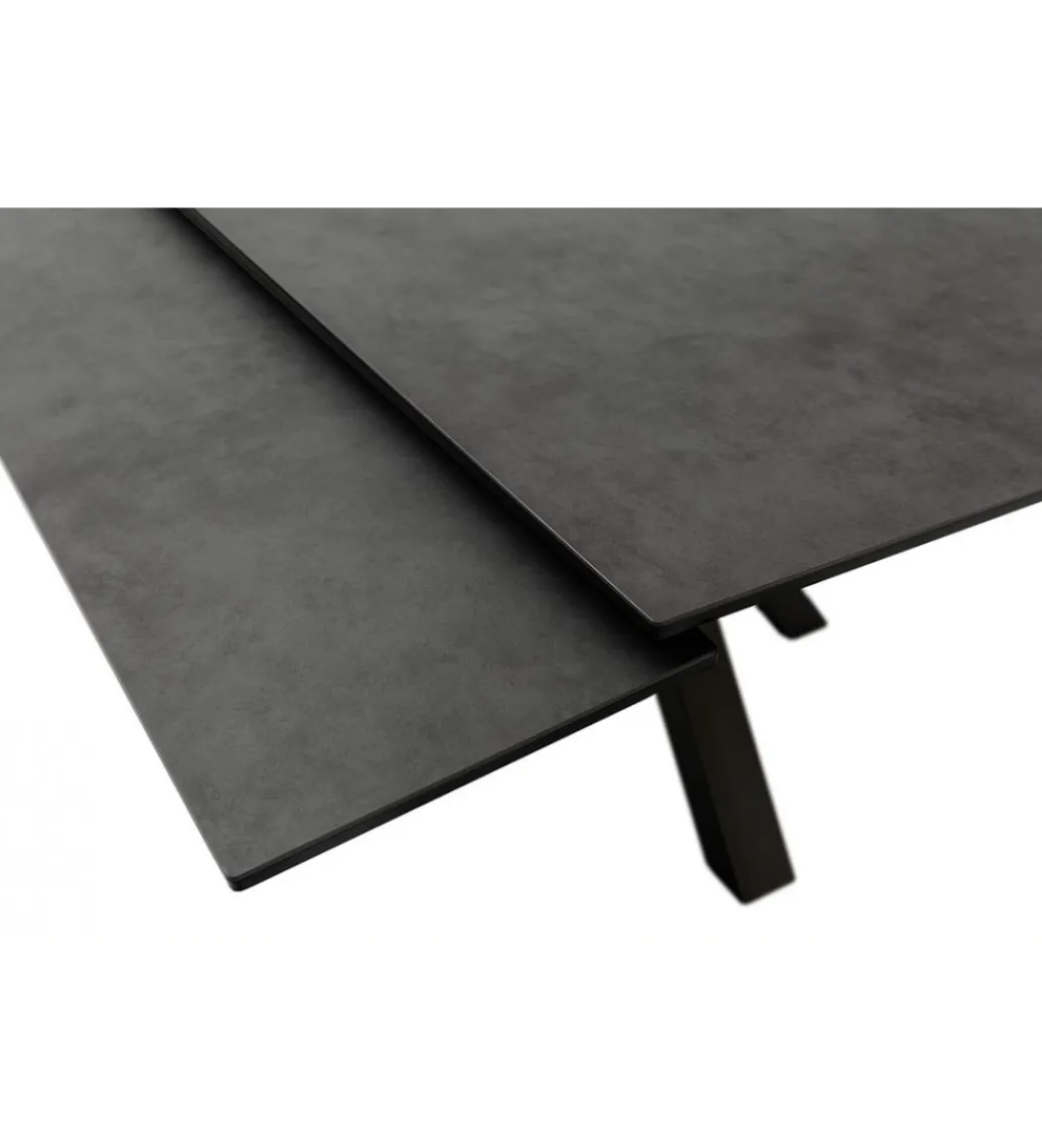 Stół rozkładany PALLINI 150 cm x 90 cm - 120 cm - 150 cm ceramika antracytowy*MCA Sale
