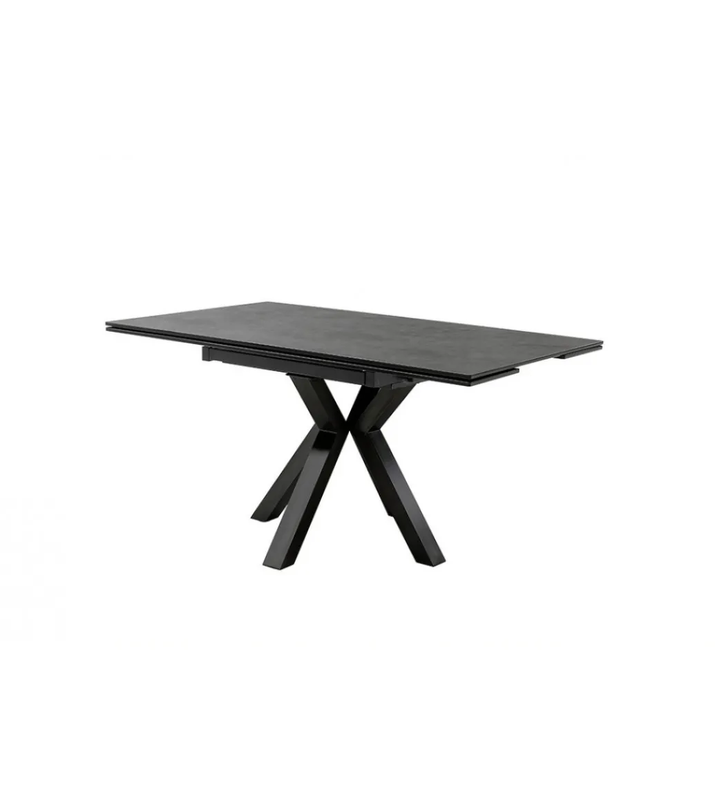 Stół rozkładany PALLINI 150 cm x 90 cm - 120 cm - 150 cm ceramika antracytowy*MCA Sale