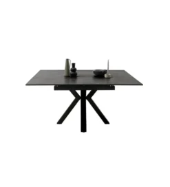 Stół rozkładany PALLINI 150 cm x 90 cm - 120 cm - 150 cm ceramika antracytowy*MCA Sale