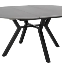 Stół rozkładany PATARASO 120 cm ceramika szara nogi czarne*Zona-Design Sale