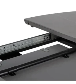 Stół rozkładany PATARASO 120 cm ceramika szara nogi czarne*Zona-Design Sale