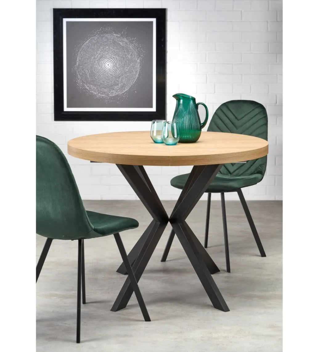 Stół rozkładany PERONI 100 cm - 250 cm w kolorze dąb złoty*Halmar Online