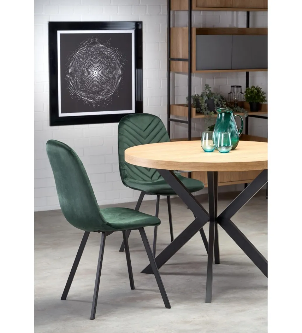 Stół rozkładany PERONI 100 cm - 250 cm w kolorze dąb złoty*Halmar Online