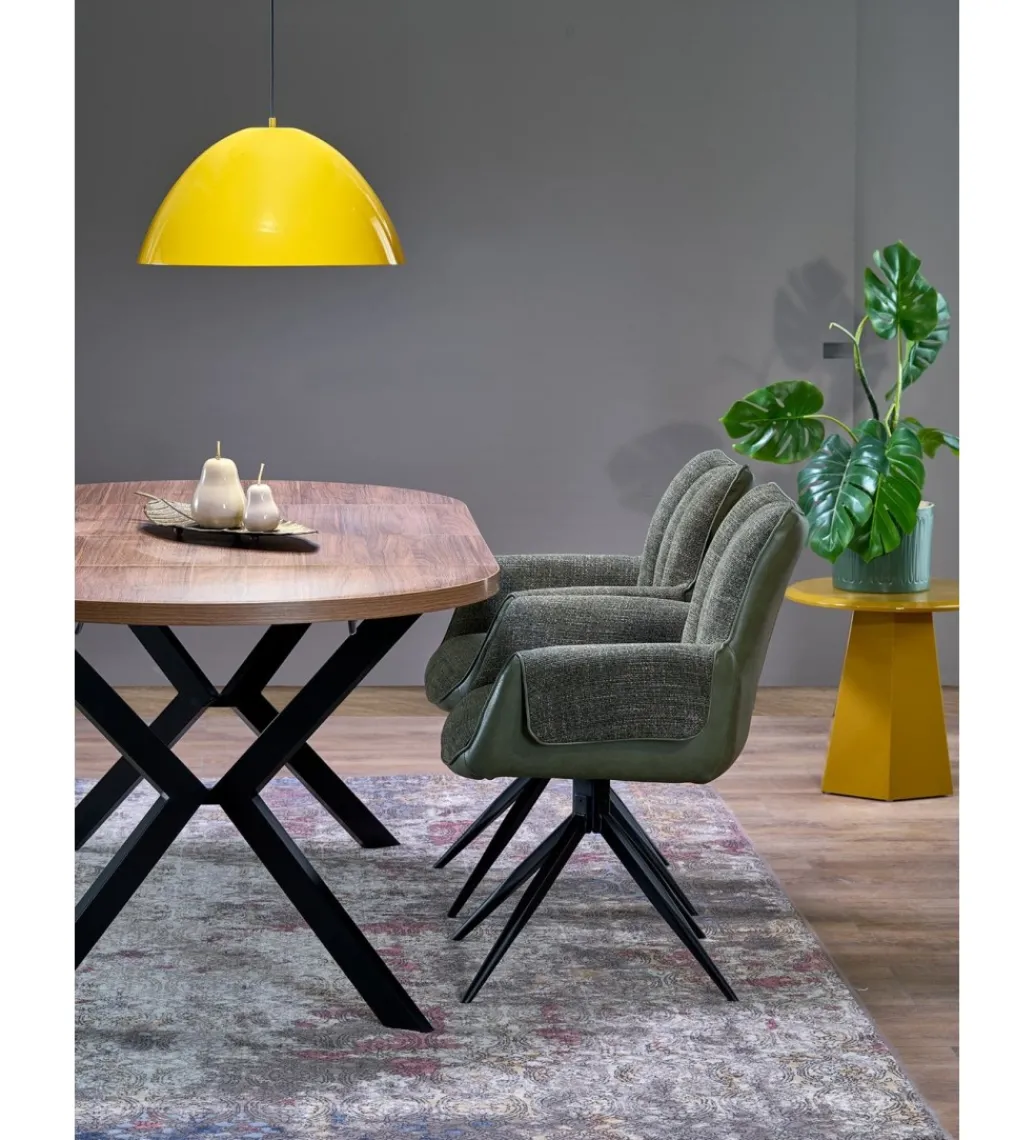 Stół rozkładany PERONI II 100 cm - 250 cm w optyce drewna orzech*Halmar Hot