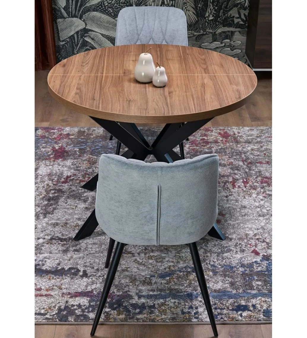 Stół rozkładany PERONI II 100 cm - 250 cm w optyce drewna orzech*Halmar Hot