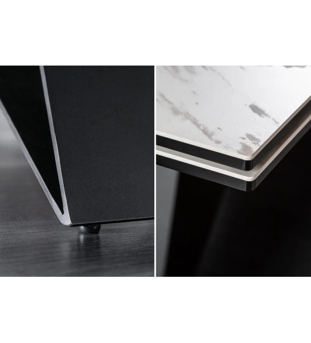 Stół rozkładany PLATON Prometheus 180 cm - 260 cm ceramika w optyce marmuru*Invicta Interior Outlet