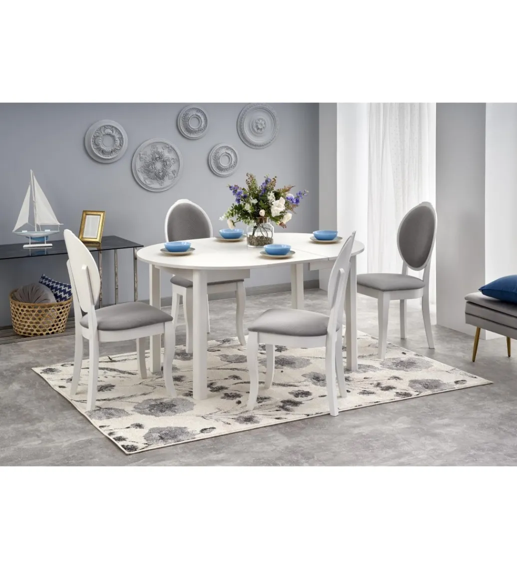 Stół rozkładany RINGO 102 cm - 142 cm biały*Halmar Discount