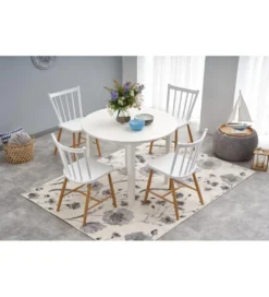 Stół rozkładany RINGO 102 cm - 142 cm biały*Halmar Discount