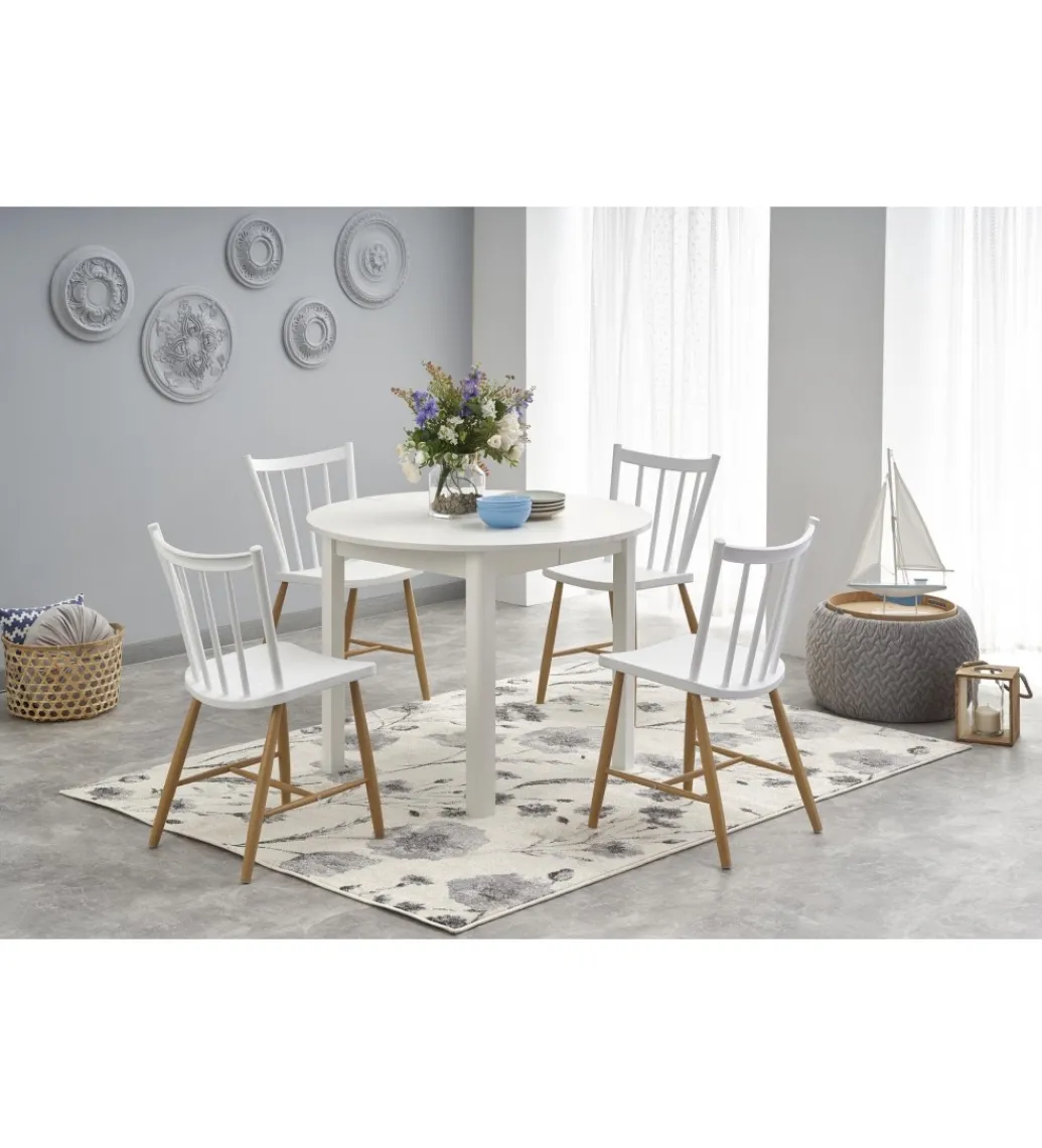 Stół rozkładany RINGO 102 cm - 142 cm biały*Halmar Discount