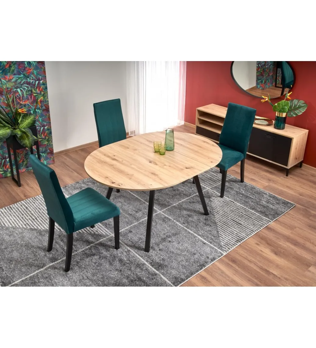 Stół rozkładany RUBEN 102 cm - 142 cm w kolorze dąb artisan*Halmar Hot