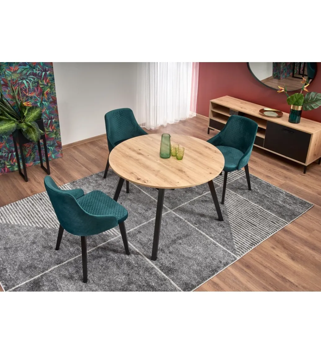 Stół rozkładany RUBEN 102 cm - 142 cm w kolorze dąb artisan*Halmar Hot