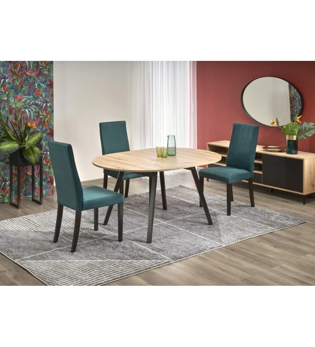 Stół rozkładany RUBEN 102 cm - 142 cm w kolorze dąb artisan*Halmar Hot