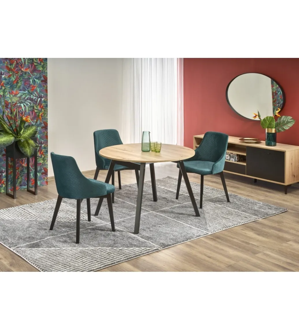 Stół rozkładany RUBEN 102 cm - 142 cm w kolorze dąb artisan*Halmar Hot