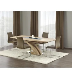 Stół rozkładany SANDOR 160 cm - 220 cm w kolorze dąb sonoma*Halmar Clearance