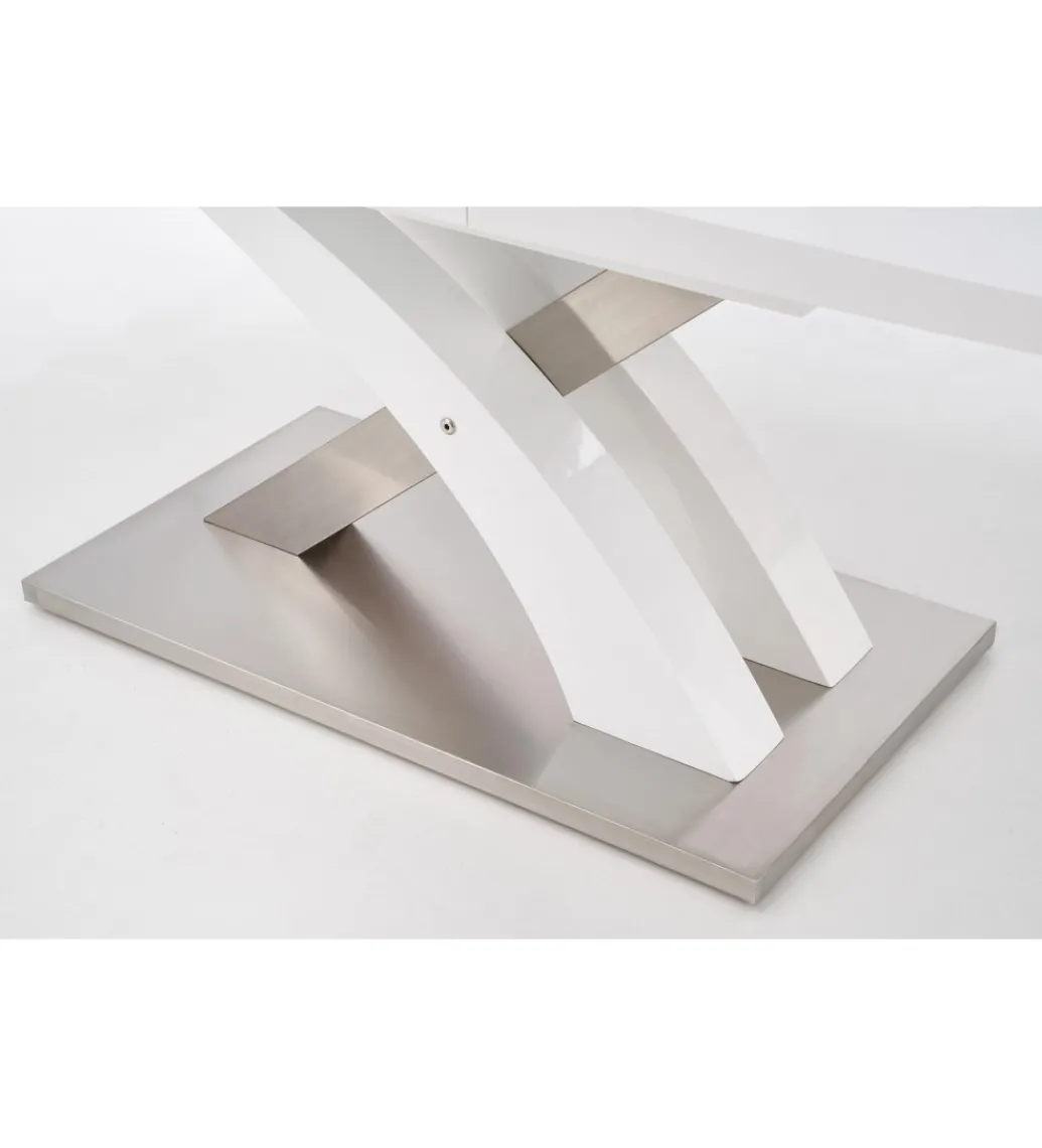 Stół rozkładany SANDOR II 160 cm - 220 cm biały*Halmar New
