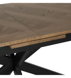 Stół rozkładany TAREMOTO od 160 do 200 cm naturalny czarny*Zona-Design