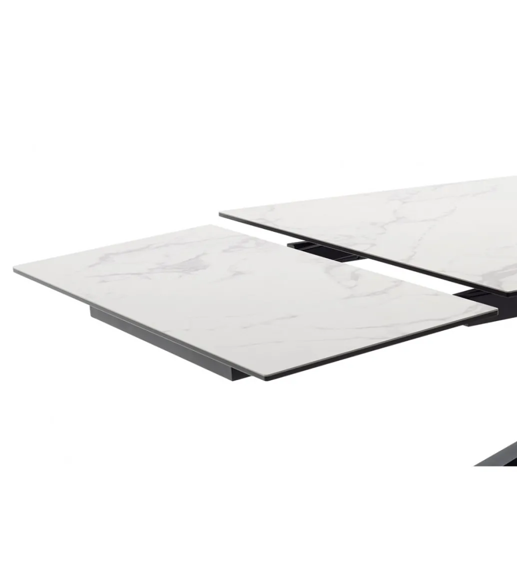 Stół rozkładany TESERO 200 cm - 250 cm - 300 cm ceramika w optyce kremowego marmuru*MCA Outlet