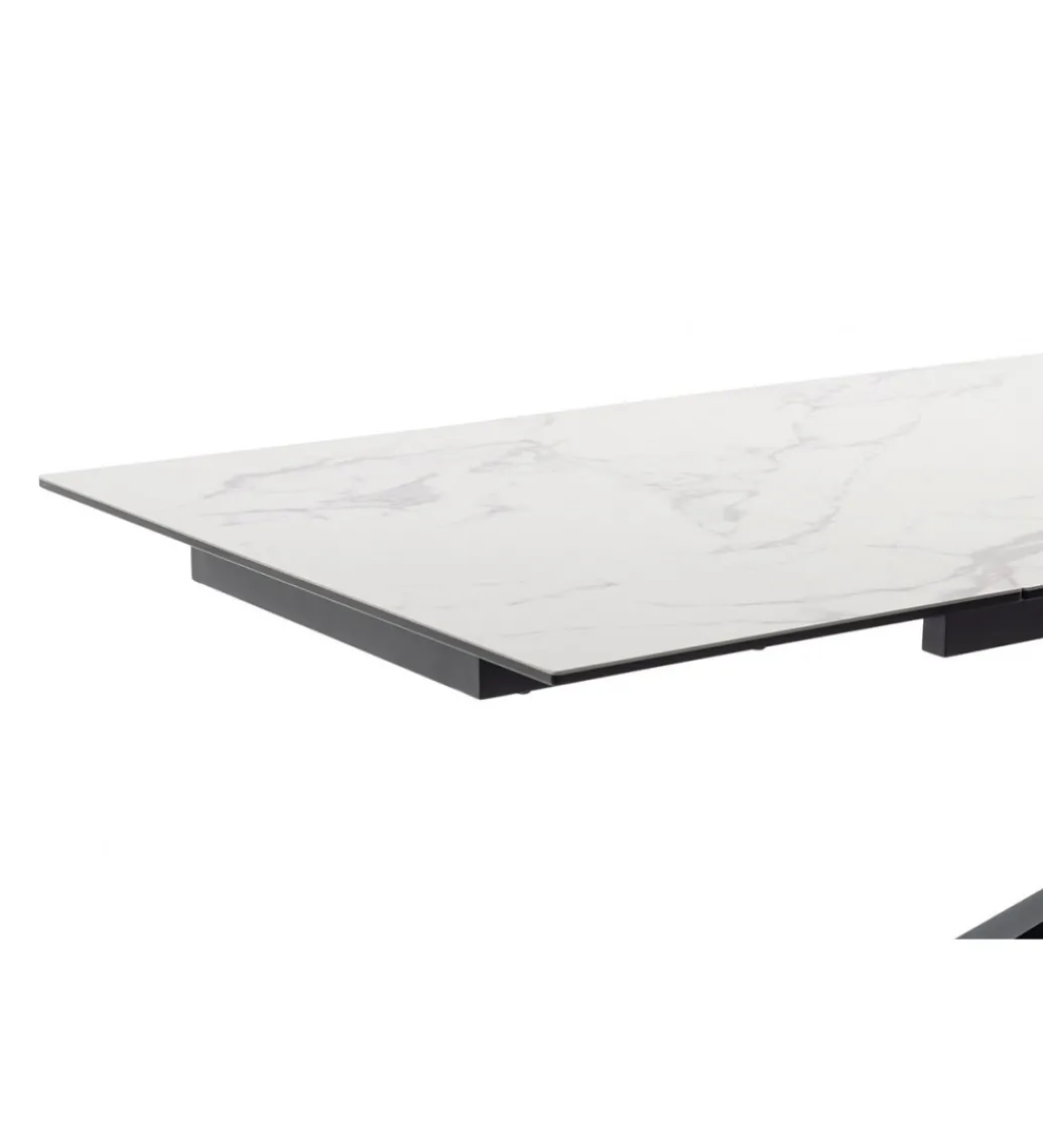 Stół rozkładany TESERO 200 cm - 250 cm - 300 cm ceramika w optyce kremowego marmuru*MCA Outlet