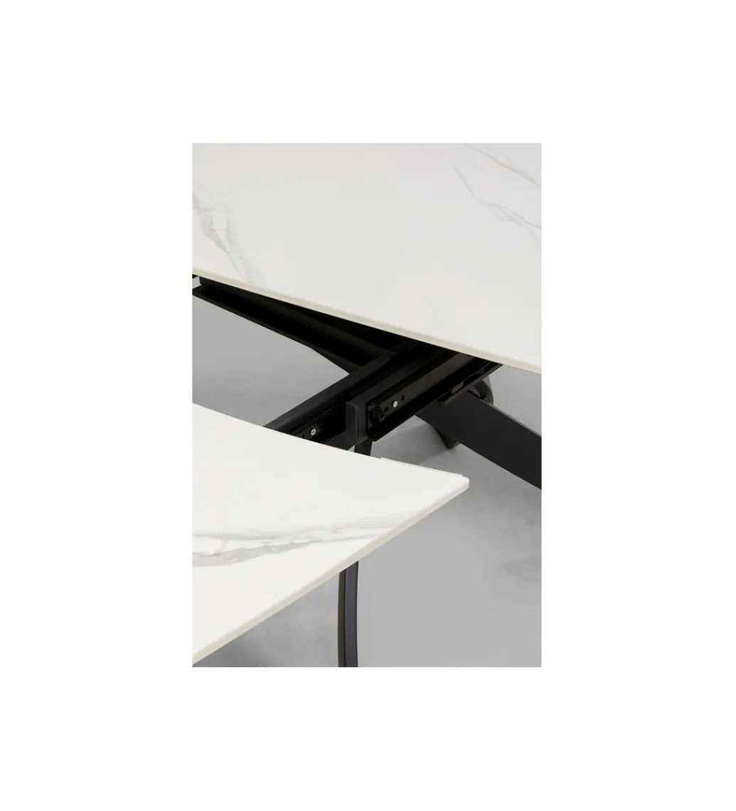 Stół rozkładany TWIST od 120 do 180 cm ceramika w optyce kamienia*KDesign Outlet