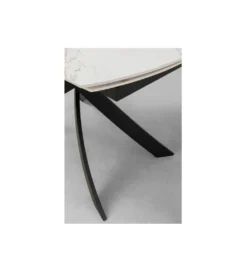 Stół rozkładany TWIST od 120 do 180 cm ceramika w optyce kamienia*KDesign Outlet