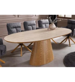 Stół rozkładany UNIQUE od 160 do 200 cm naturalny blat ceramika*Invicta Interior Clearance