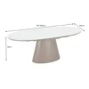 Stół rozkładany UNIQUE od 160 do 200 cm naturalny ceramiczny blat*Invicta Interior Sale