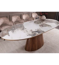 Stół rozkładany UNIQUE od 160 do 200 cm naturalny ceramiczny blat*Invicta Interior - przedsprzedaż