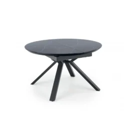Stół rozkładany VERTIGO 130 cm - 180 cm w optyce czarnego marmuru*Halmar New