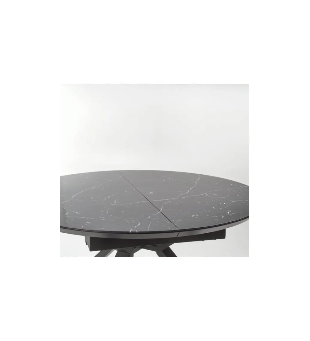 Stół rozkładany VERTIGO 130 cm - 180 cm w optyce czarnego marmuru*Halmar New