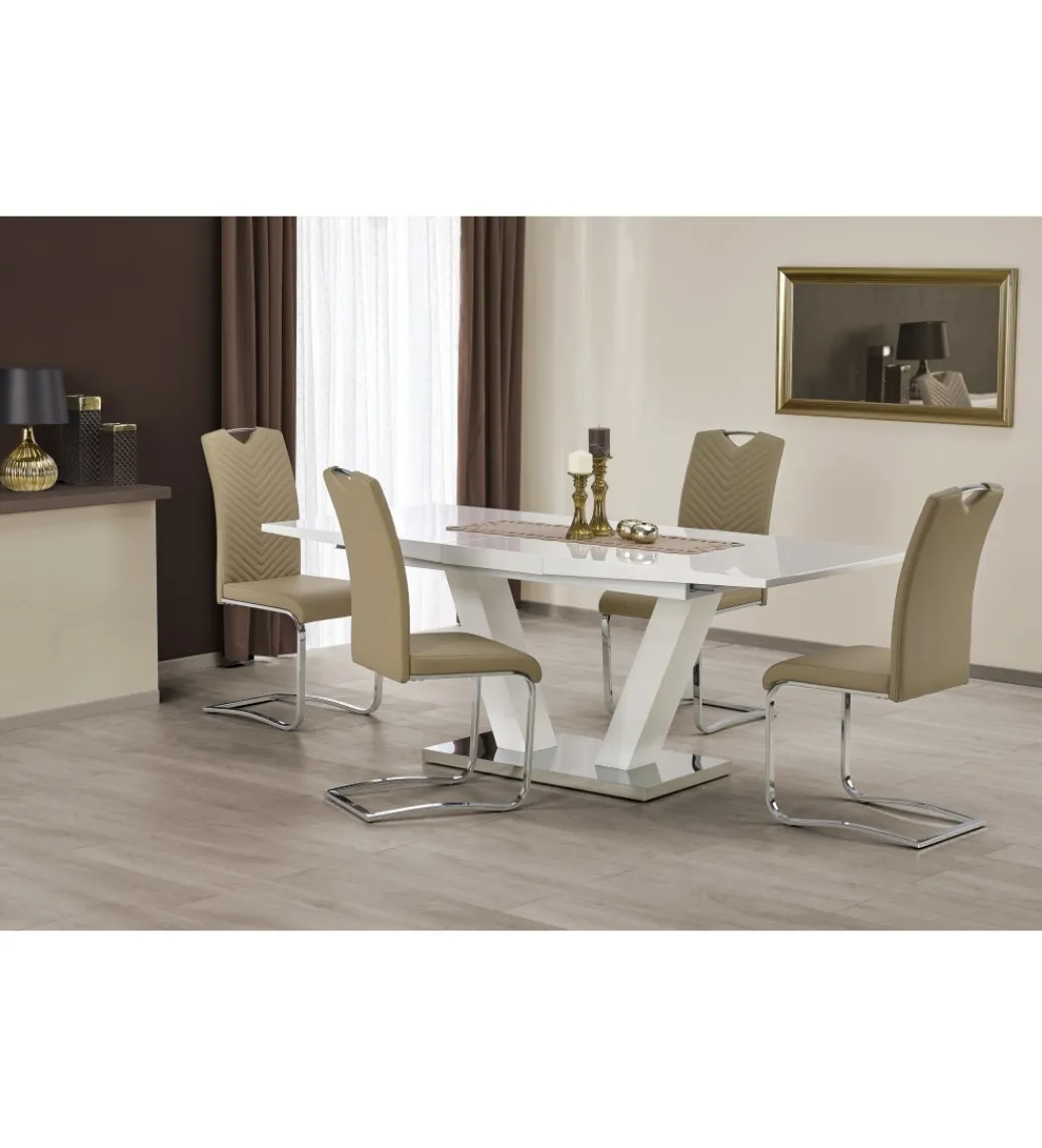 Stół rozkładany VISION 160 cm - 200 cm biały*Halmar Best