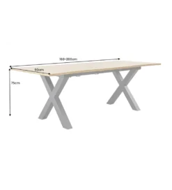 Stół rozkładany WILD 160 cm do 200 cm naturalny outlet*Invicta Interior