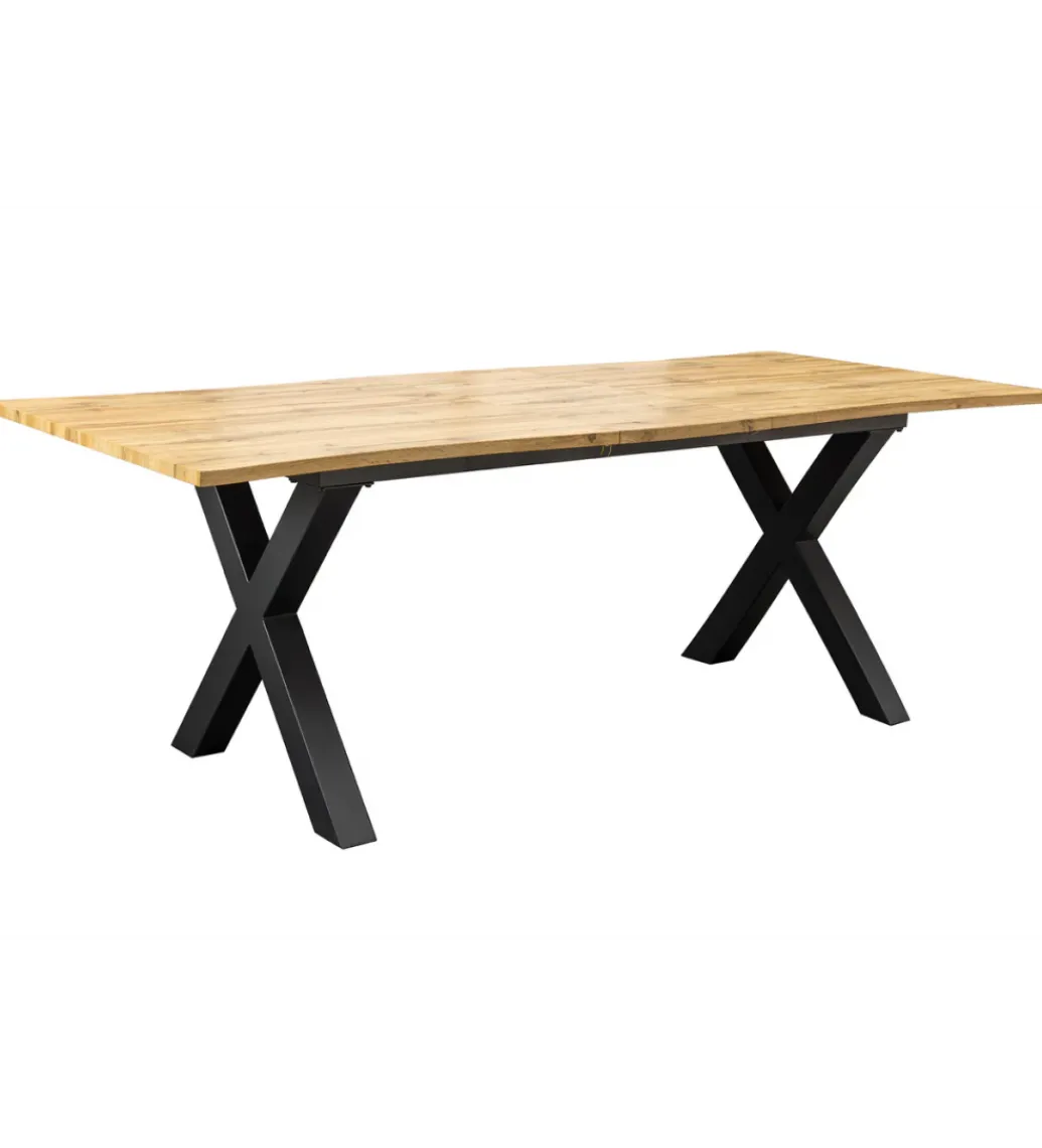 Stół rozkładany WILD 180-220 cm wygląd naturalnego dębu dzikiego rozkładany*Invicta Interior New