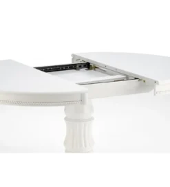 Stół rozkładany WILLIAM 90 cm - 124 cm biały*Halmar
