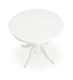 Stół rozkładany WILLIAM 90 cm - 124 cm biały*Halmar