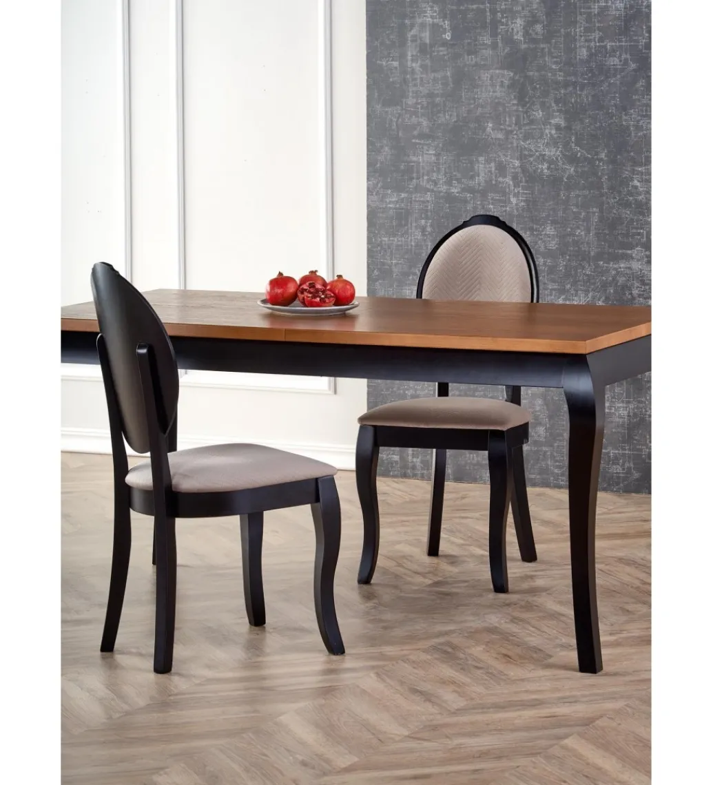 Stół rozkładany WINDSOR 160 cm - 240 cm w kolorze dąb ciemny*Halmar Discount