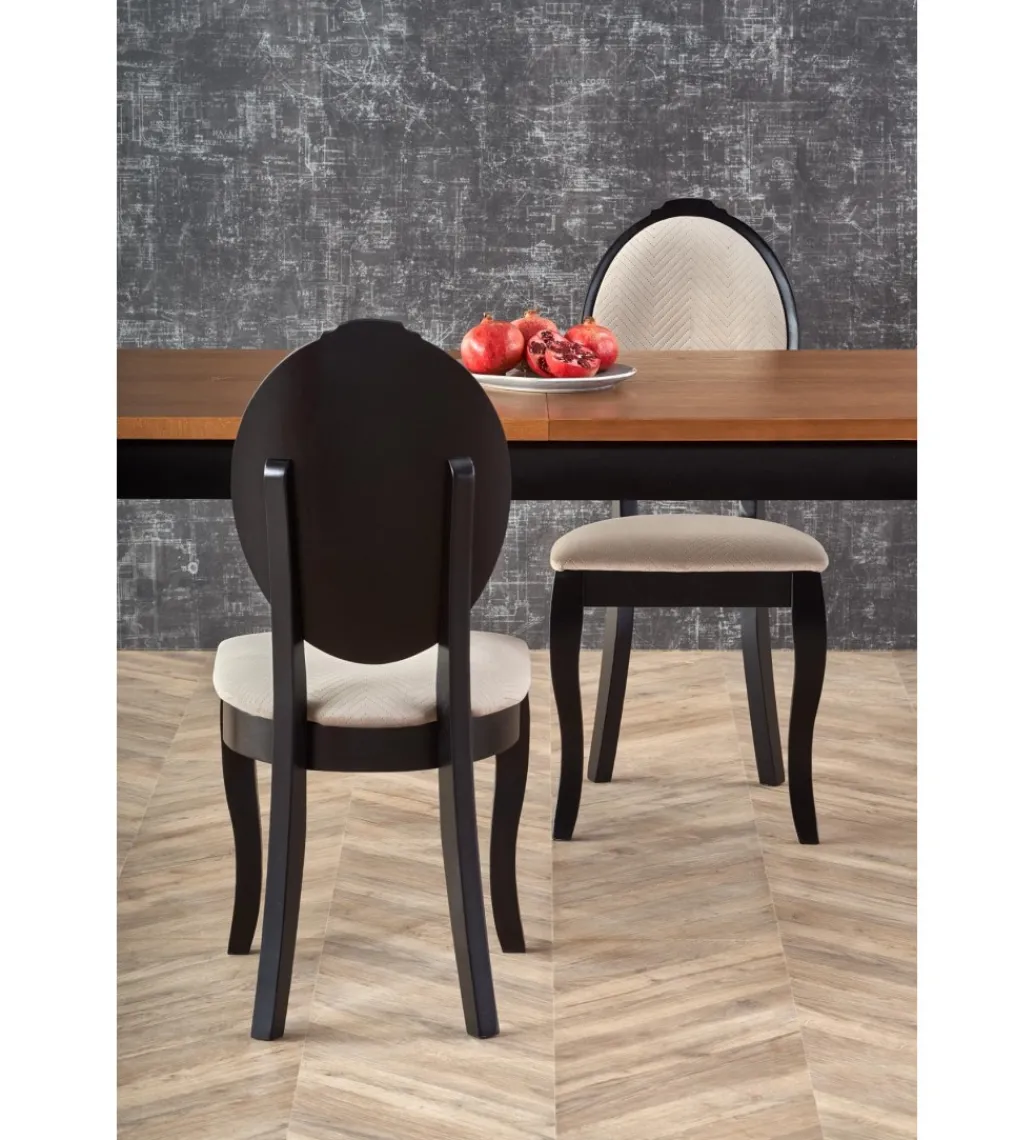 Stół rozkładany WINDSOR 160 cm - 240 cm w kolorze dąb ciemny*Halmar Discount
