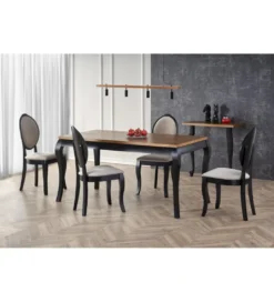 Stół rozkładany WINDSOR 160 cm - 240 cm w kolorze dąb ciemny*Halmar Discount