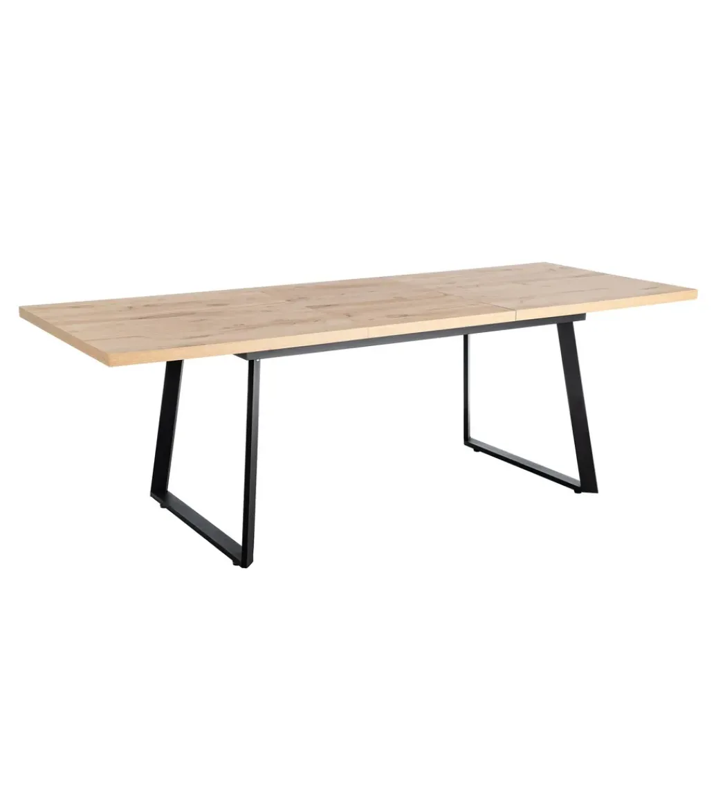Stół rozkładany WOPUNET od 170 do 230 cm naturalny czarny*Zona-Design Online