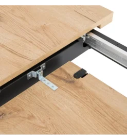 Stół rozkładany WOPUNET od 170 do 230 cm naturalny czarny*Zona-Design Online
